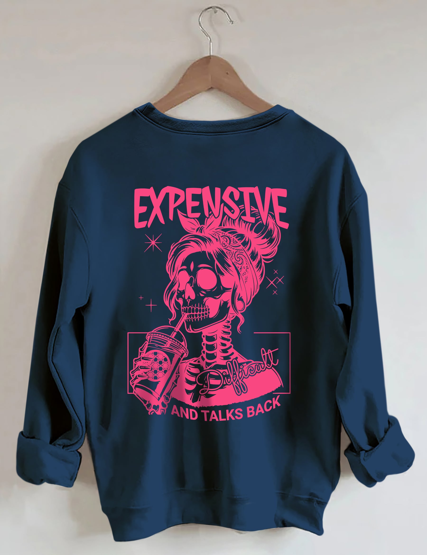 Sweat-shirt cher, difficile et parle en retour