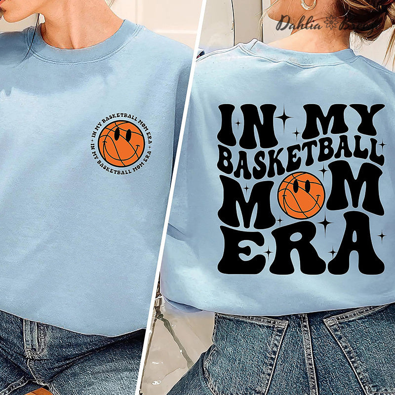 Dans mon basket-ball Mom Era Sport Mom Crewneck Sweatshirt