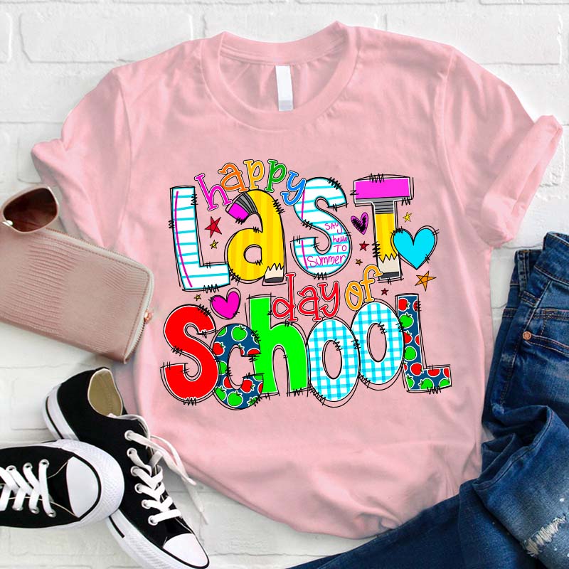 T-shirt Joyeux dernier jour d'enseignant