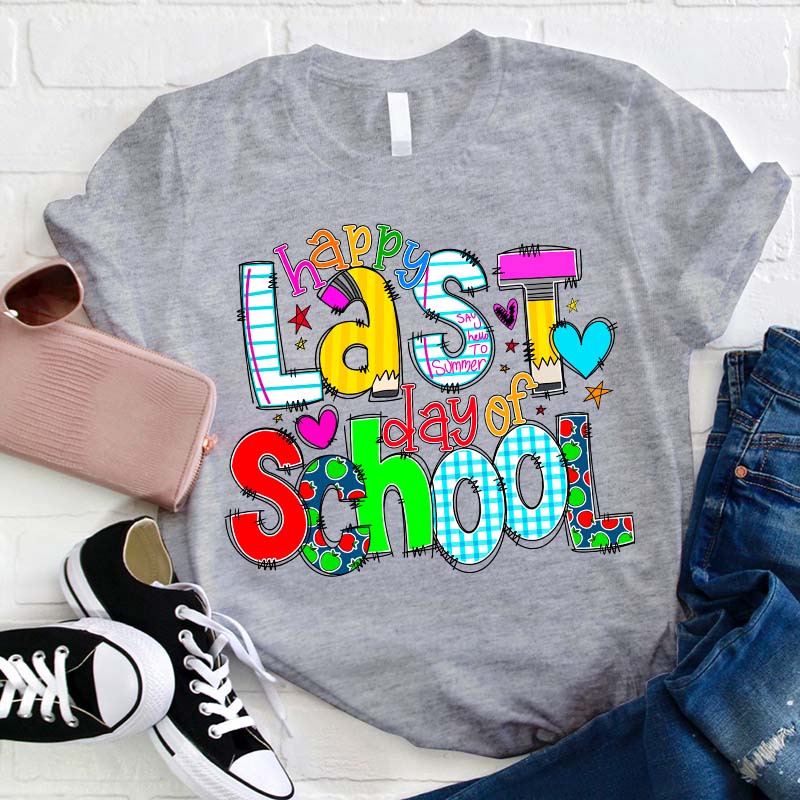 T-shirt Joyeux dernier jour d'enseignant