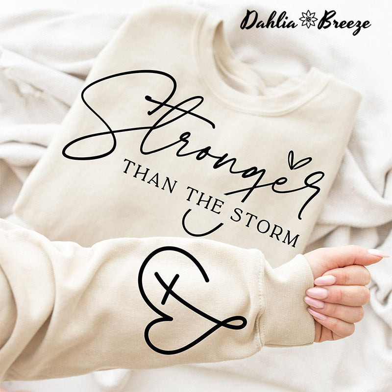 Sweat-shirt positif plus fort que la tempête