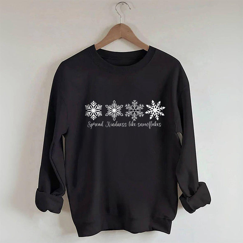 Verbreiten Sie Freundlichkeit wie Schneeflocken-Sweatshirt
