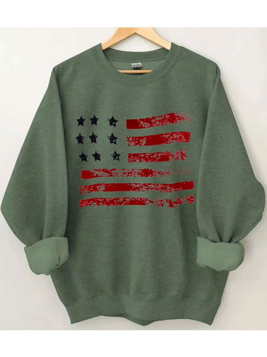 Sweat-shirt drapeau américain
