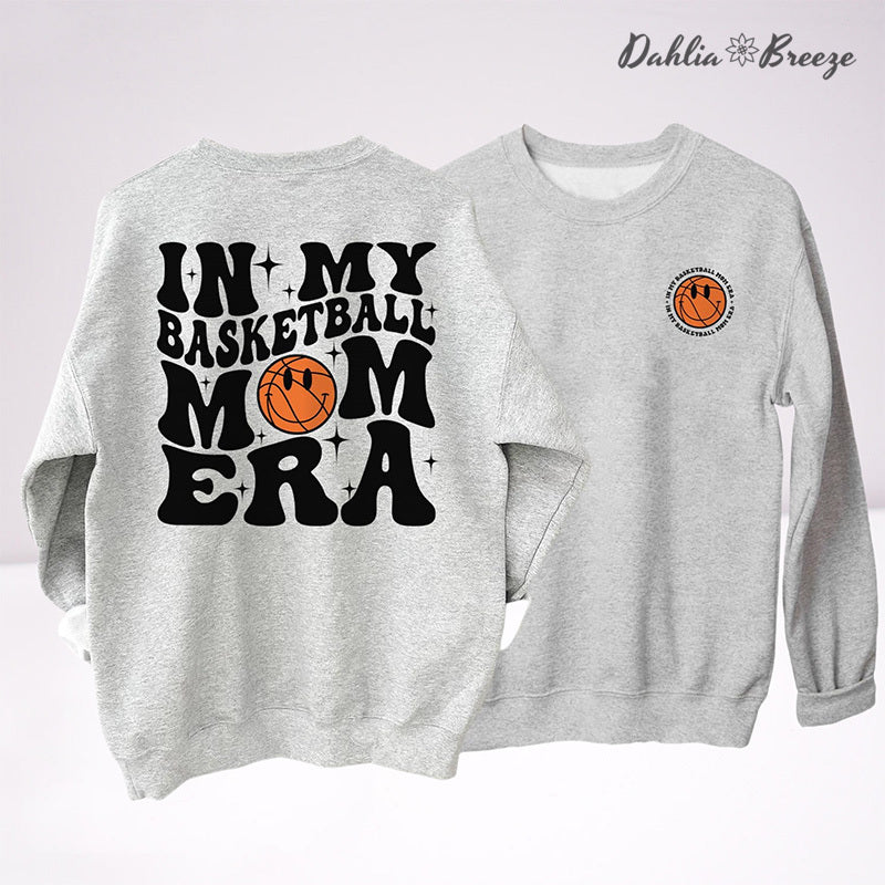 Dans mon basket-ball Mom Era Sport Mom Crewneck Sweatshirt