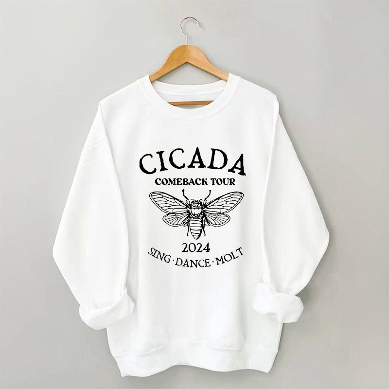 Sweat-shirt Drôle de concert de cigales pour amoureux de la nature