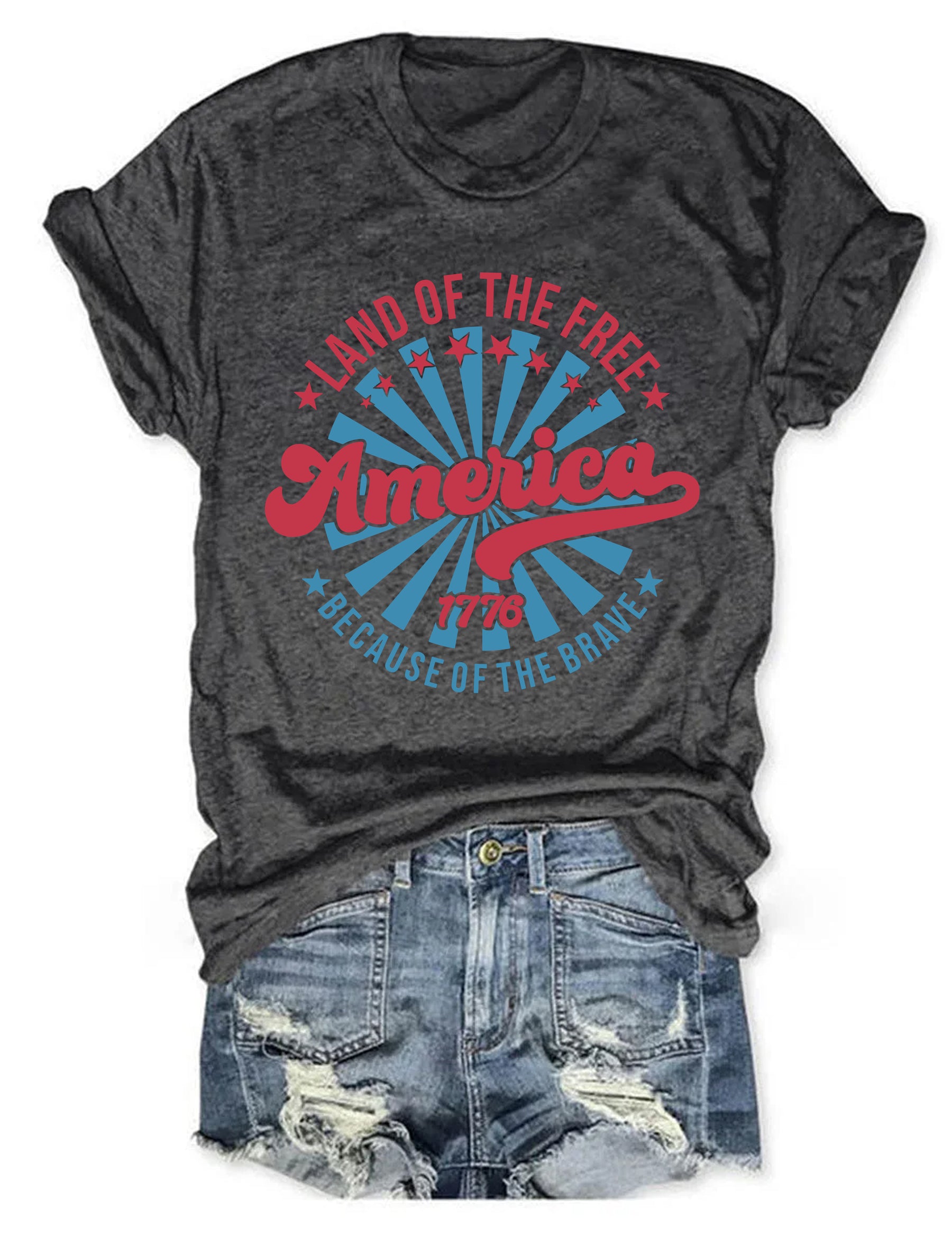 T-shirt America Land Of The Free grâce au courageux