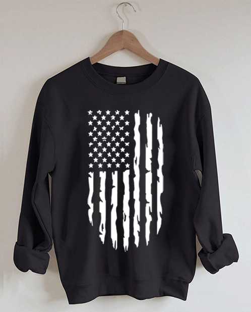 Sweat-shirt drapeau américain