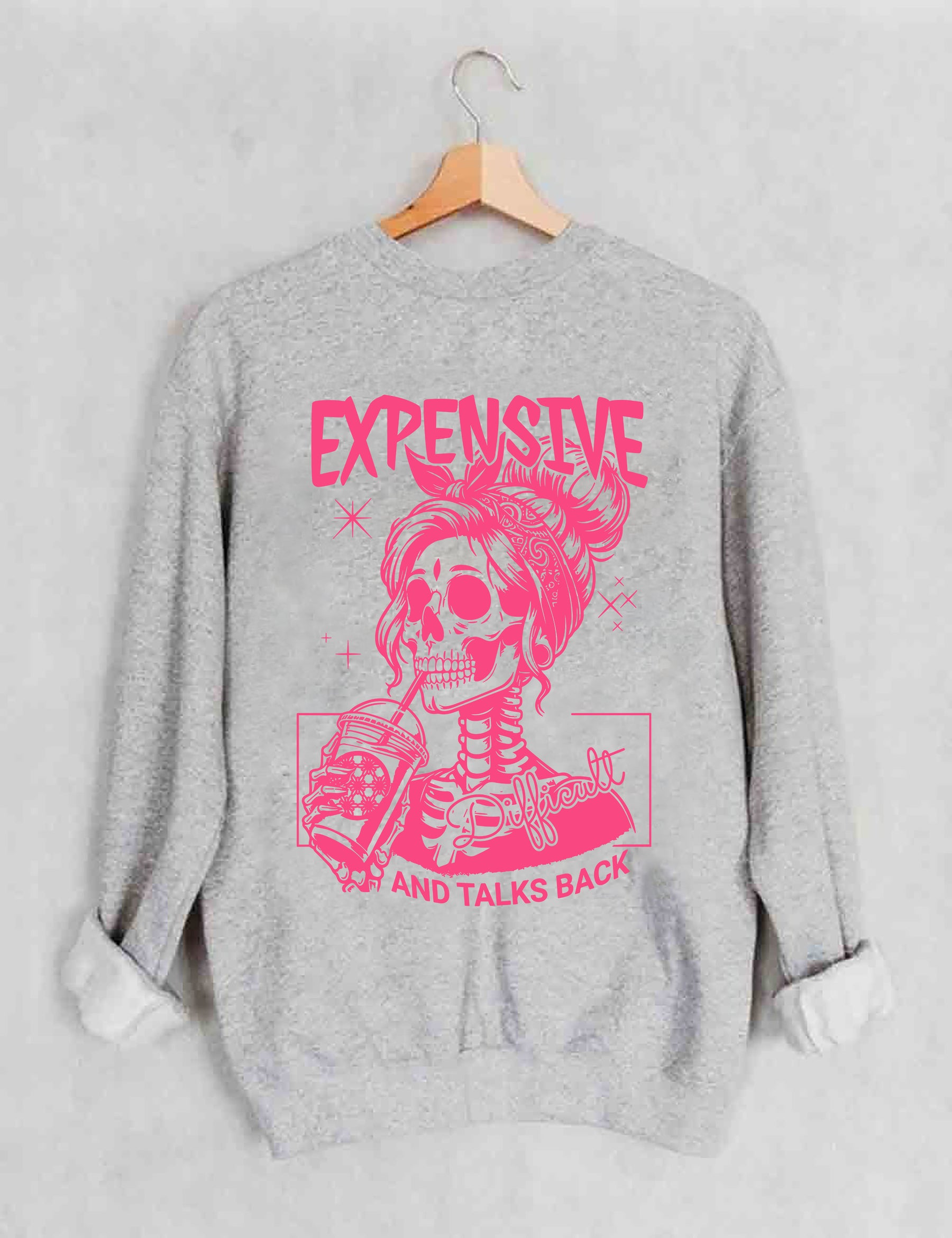 Sweat-shirt cher, difficile et parle en retour