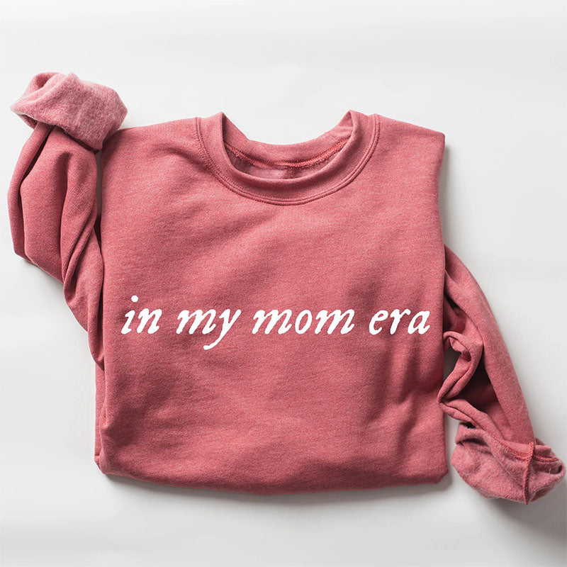 Sweat-shirt à imprimé lettre In My Mom Era
