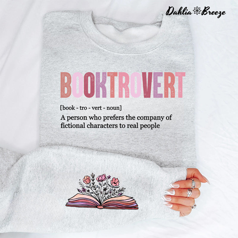 Booktrovert Définition Funny Book Lover Sweatshirt