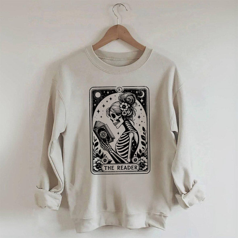 Le sweat-shirt de l’amant du livre de cartes de tarot squelette