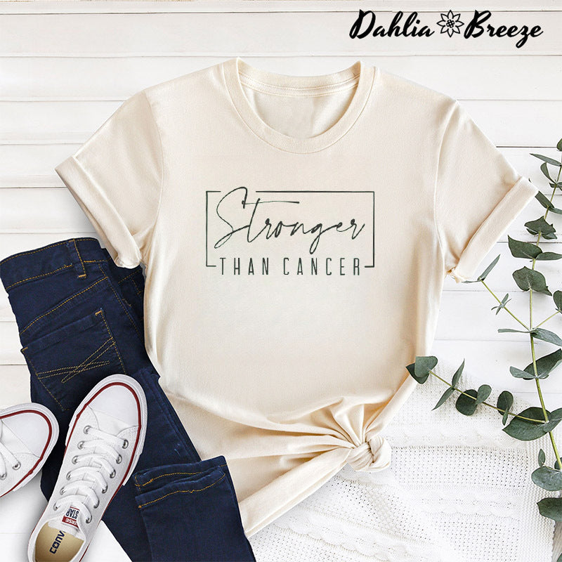 T-shirt Plus fort que le cancer