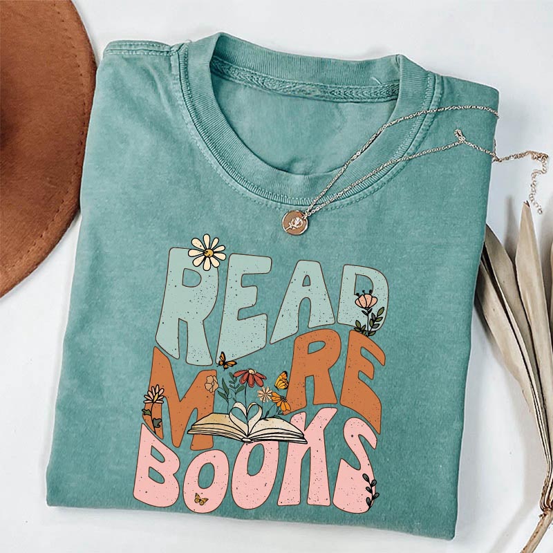 Lire plus de livres T-shirt de lecture drôle