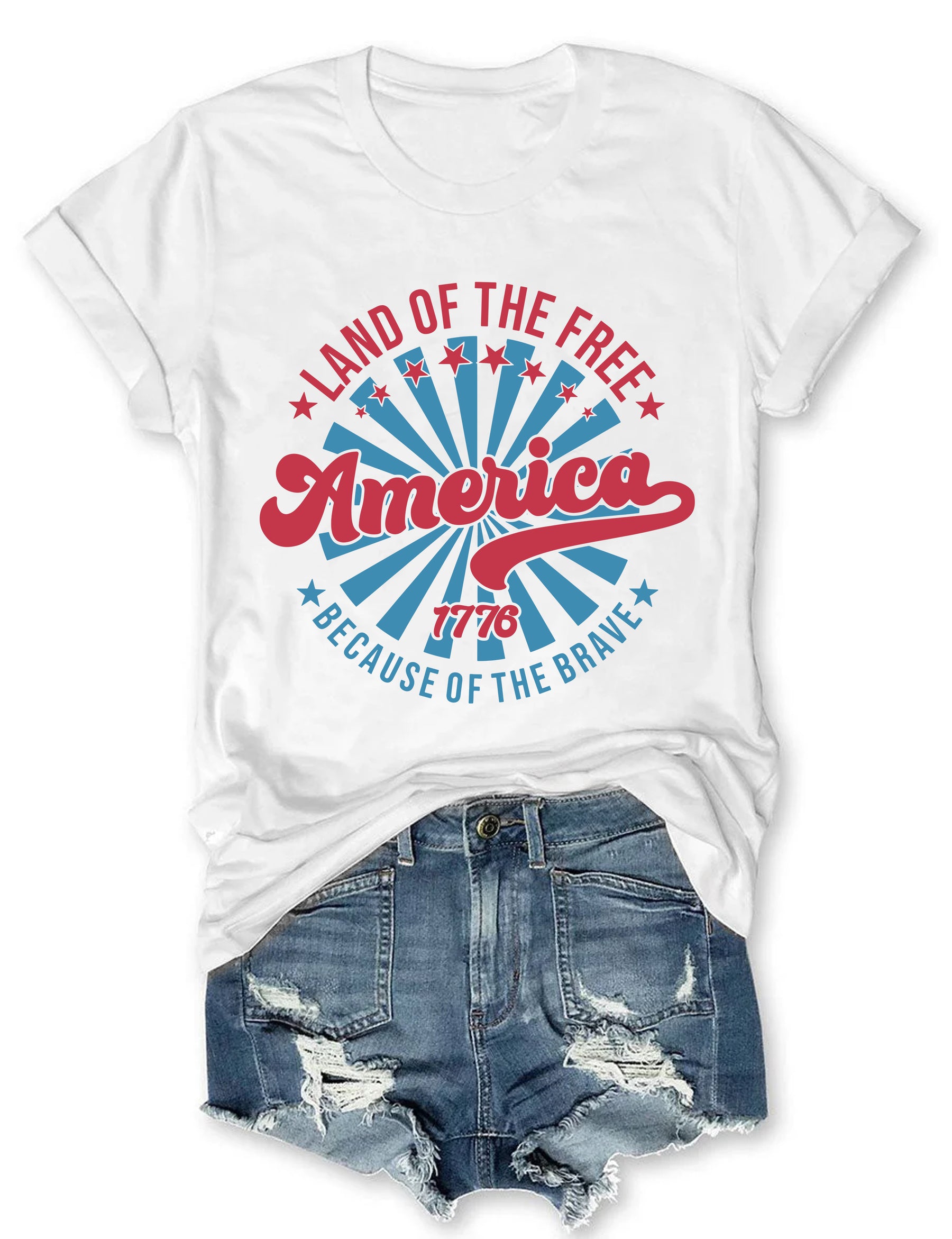 T-shirt America Land Of The Free grâce au courageux