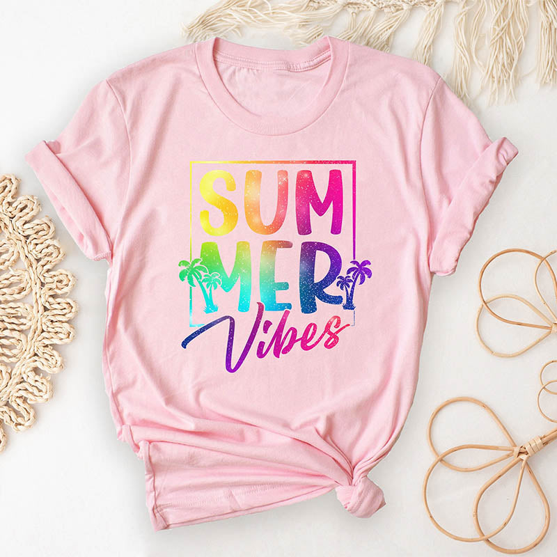 T-shirt de vacances tendance Summer Vibes