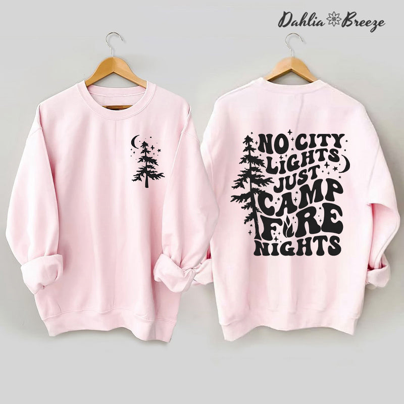 Camp Life - Sweat-shirt imprimé arbre de vie et lettres