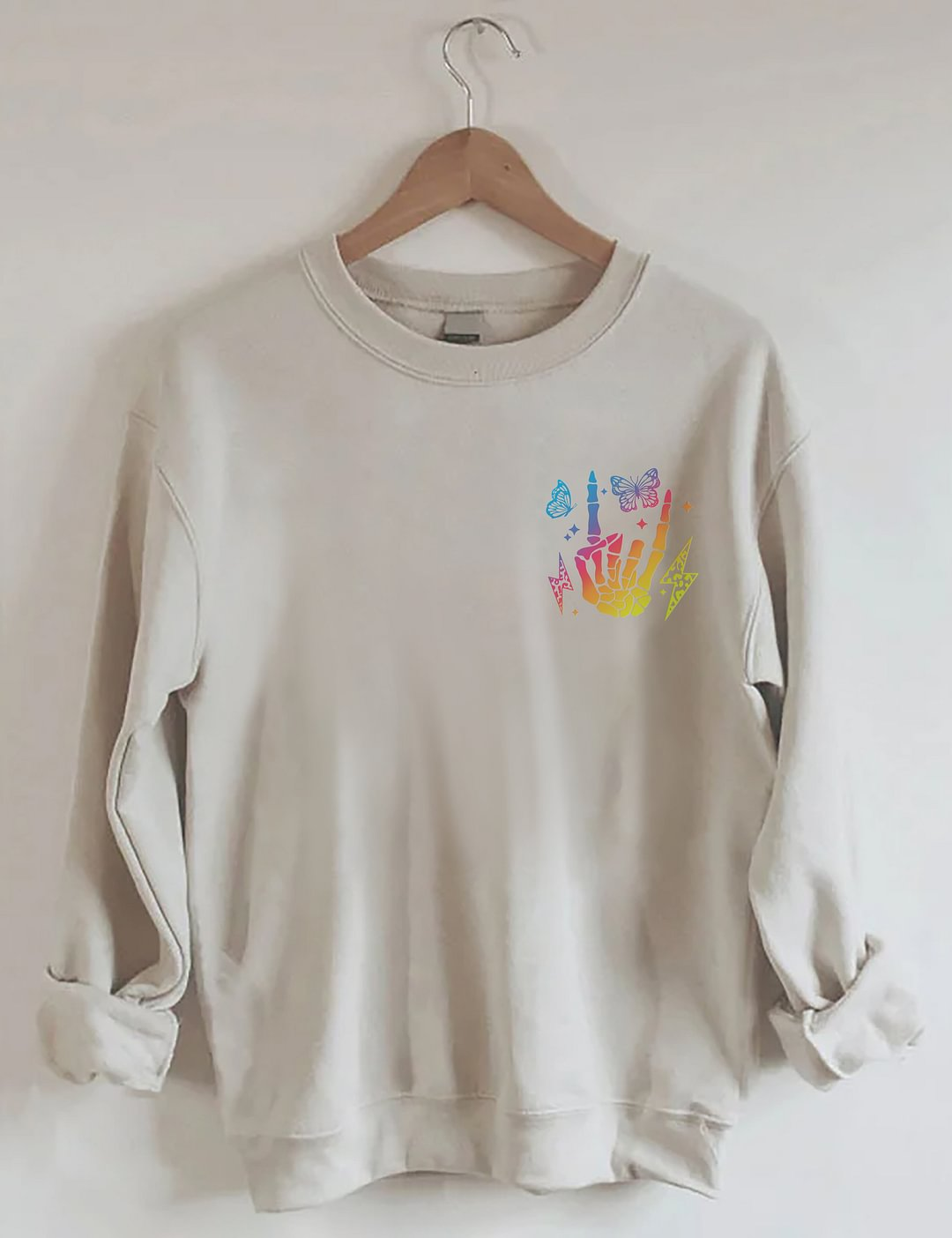 Maternité, un jour, je le rock, sweat-shirt à double imprimé
