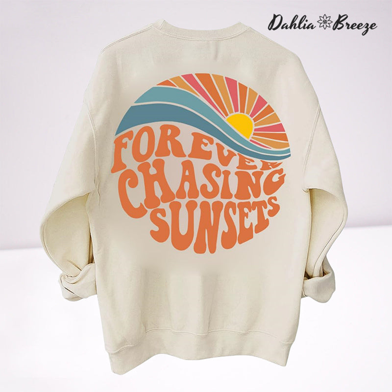 Forever Chasing Sunsets Crewneck Sweatshirt