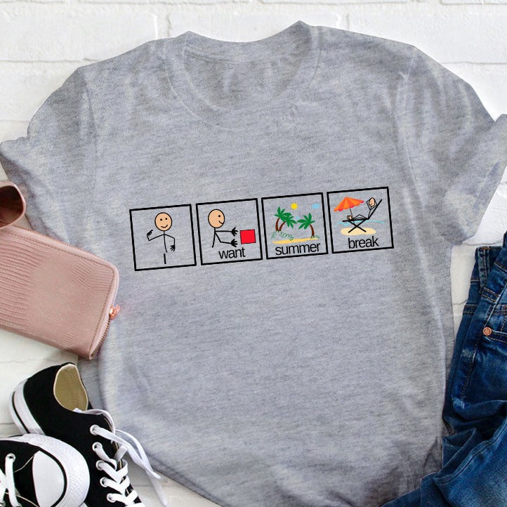 Je veux un t-shirt pour professeur de vacances d'été