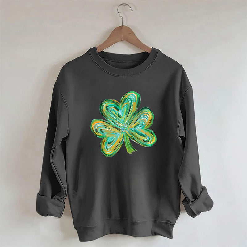 Sweat-shirt mignon trèfle à quatre feuilles de St Patricks