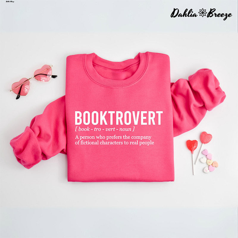 Booktrovert Reading Bookish Crewneck Sweatshirt