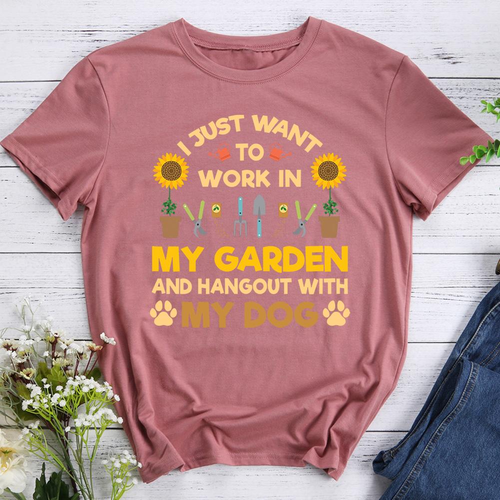I Just Want To Work In My Garden Hiking T-shirt