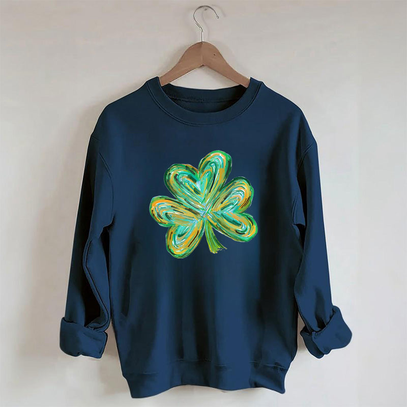 Sweat-shirt mignon trèfle à quatre feuilles de St Patricks