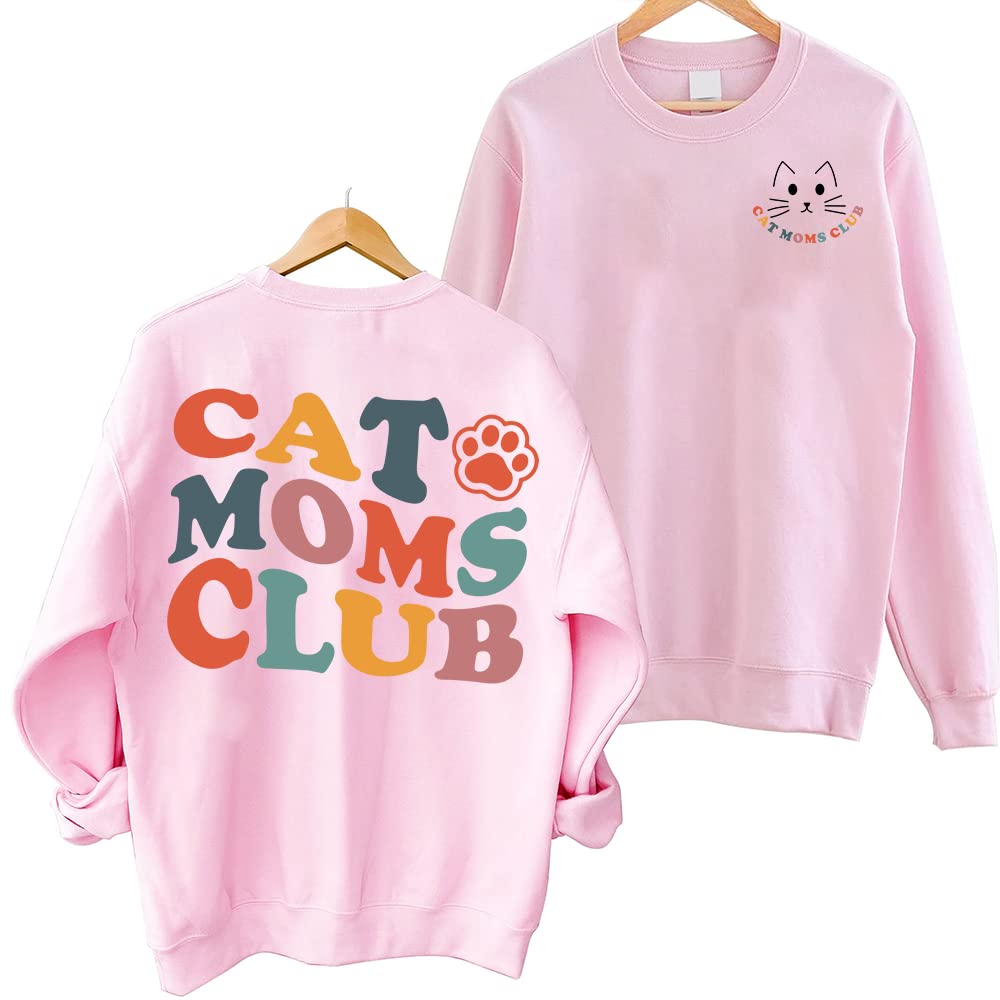 Sweat-shirt Cat Moms Club