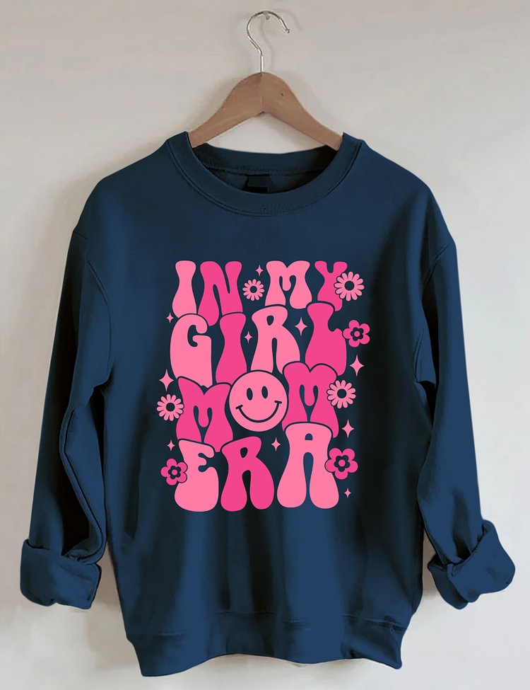 In My Girl Mom Era - Sweat-shirt à imprimé floral