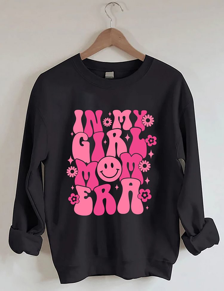 In My Girl Mom Era - Sweat-shirt à imprimé floral