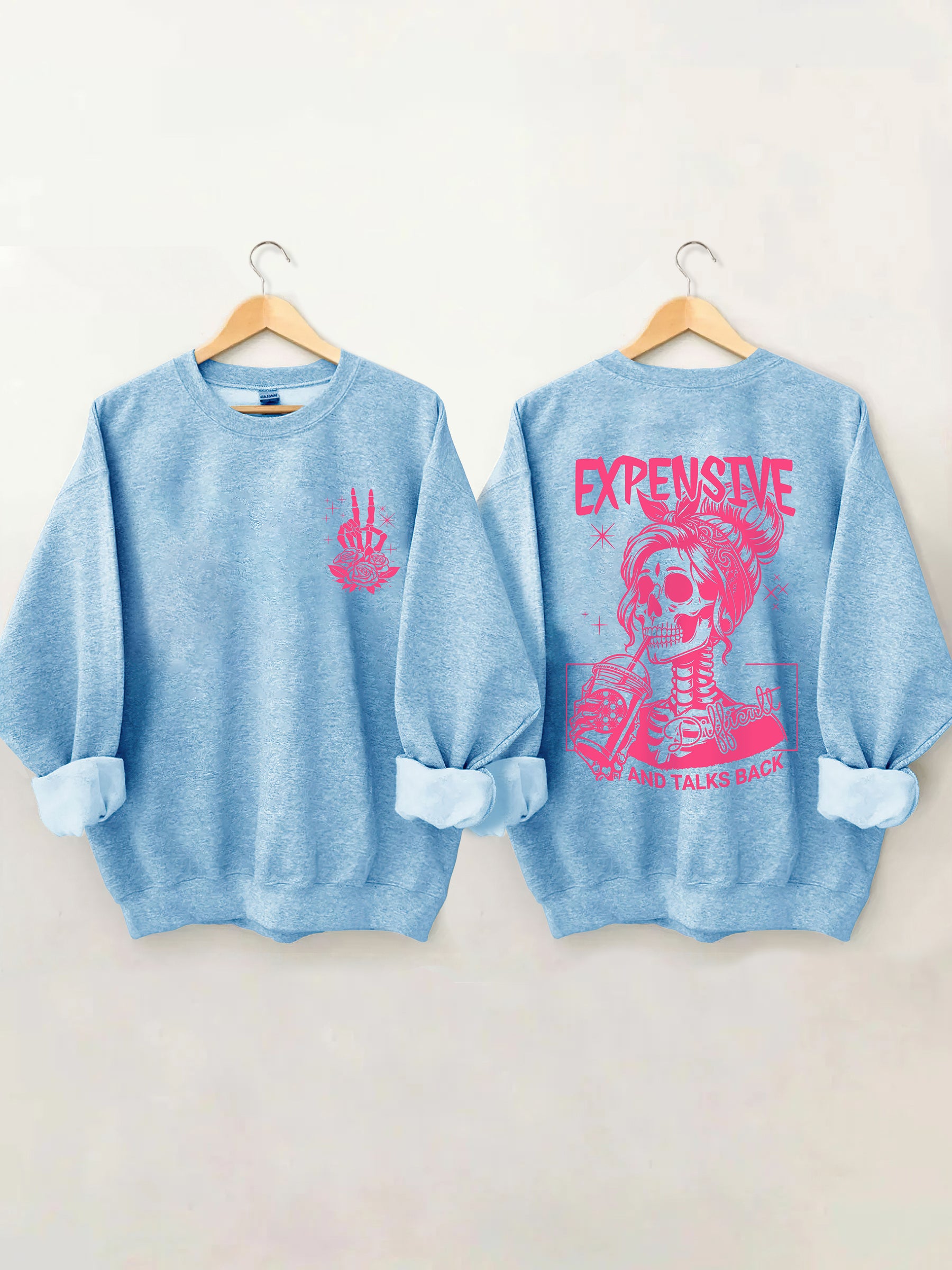 Sweat-shirt cher, difficile et parle en retour