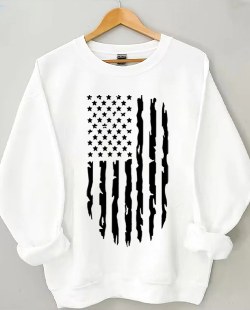 Sweat-shirt drapeau américain