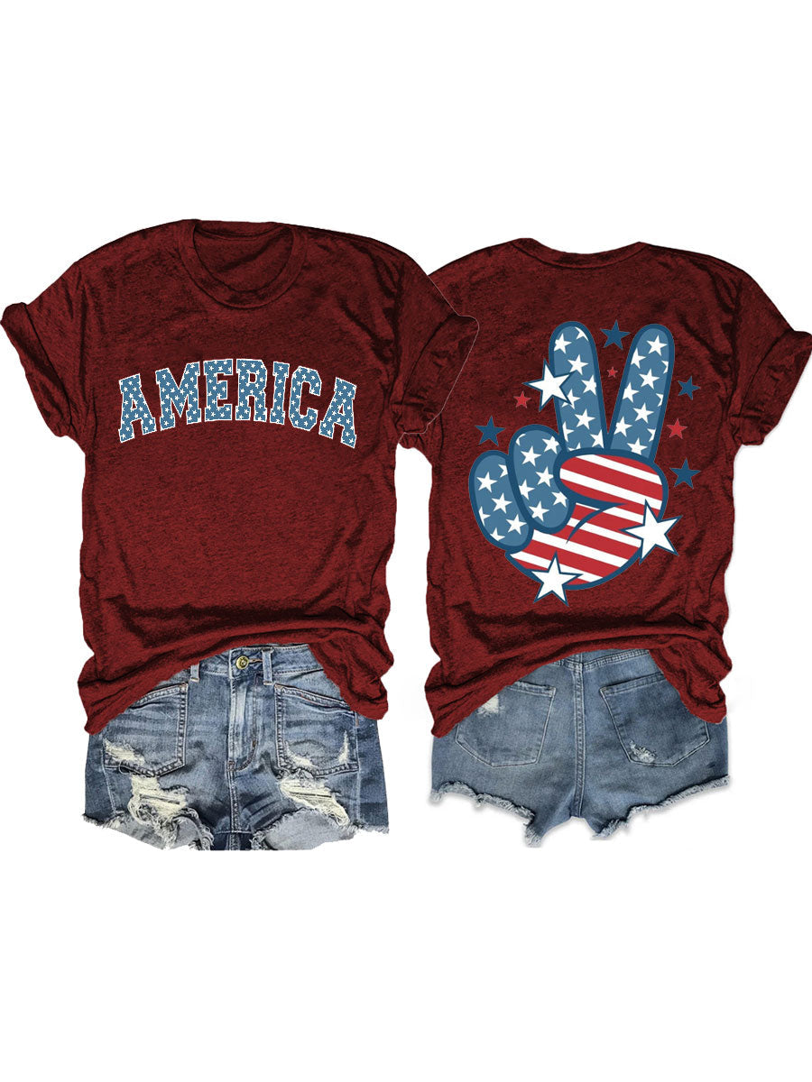T-shirt drapeau américain
