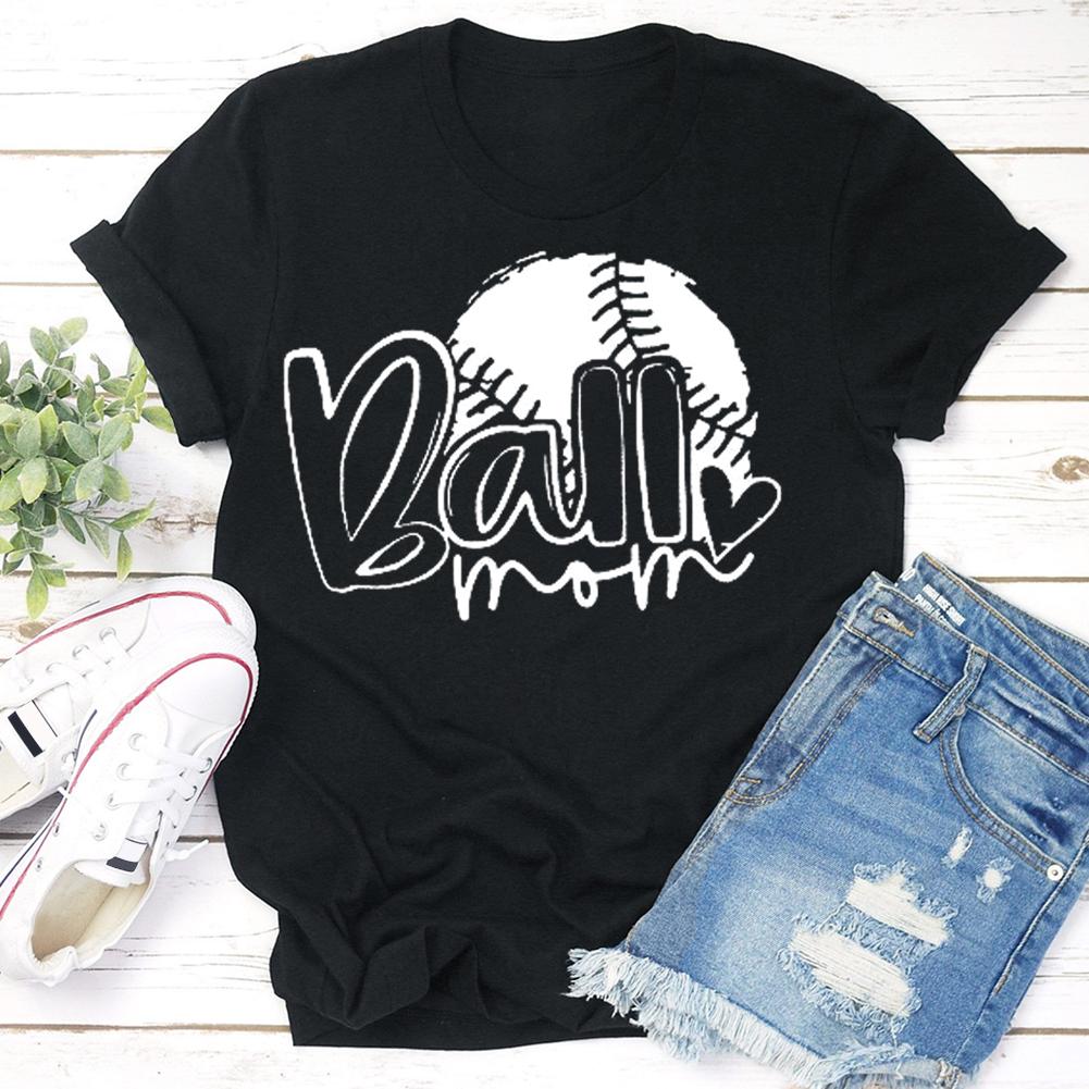 T-shirt maman balle de baseball