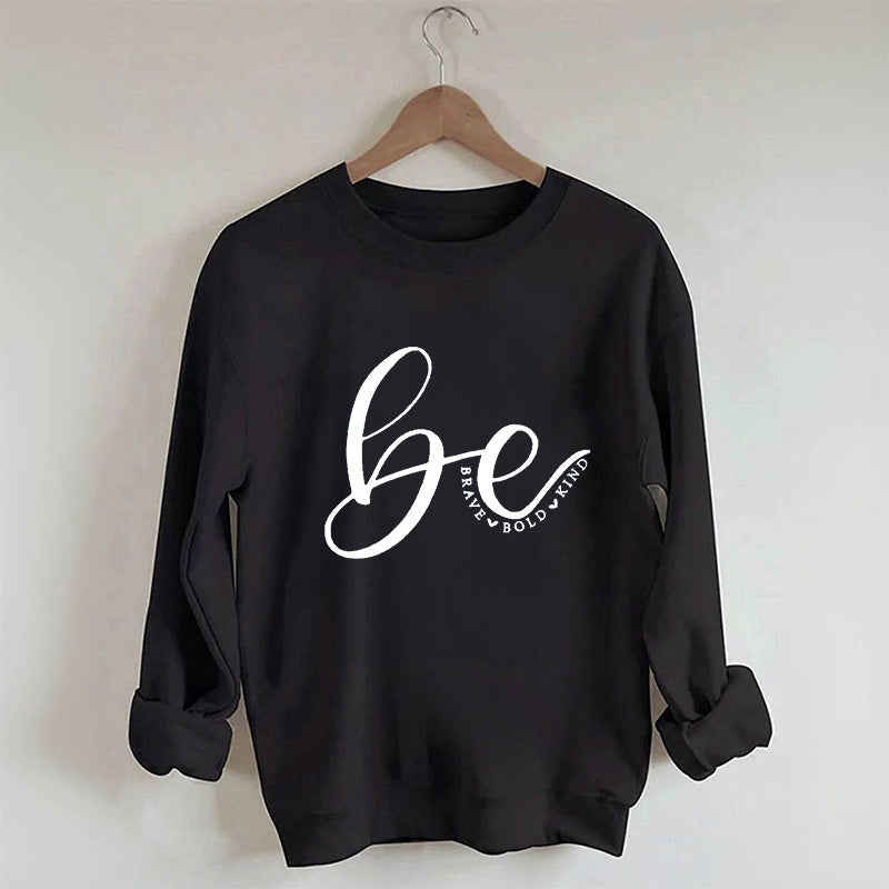 Sweat-shirt imprimé lettre de gentillesse