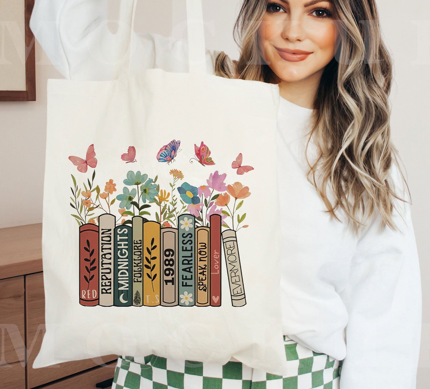 Bücher als Album-Book-Reader-Einkaufstasche