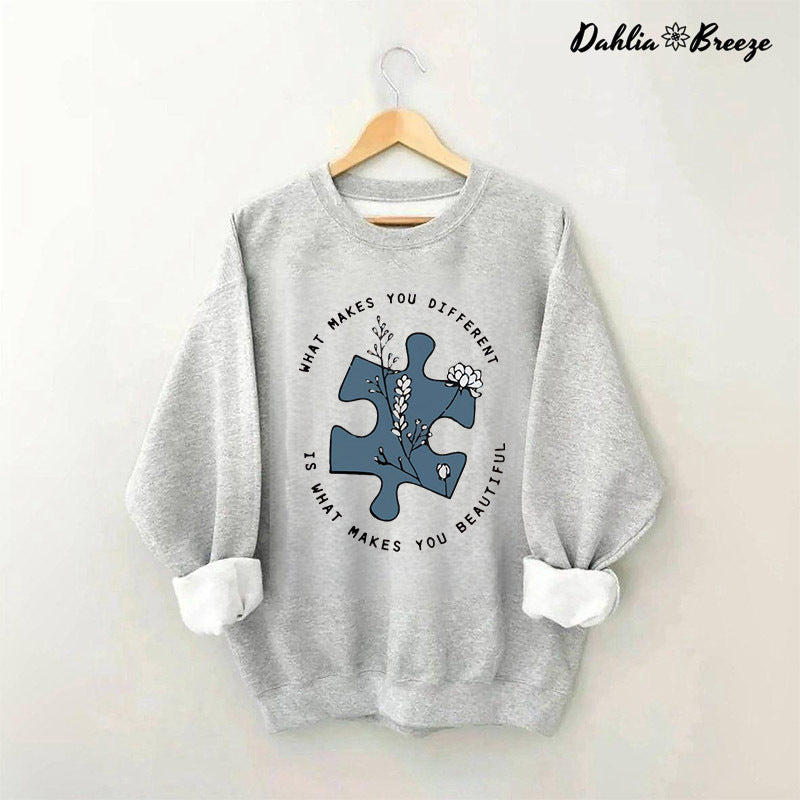 What Makes You Different Autism Awareness Sweatshirt
