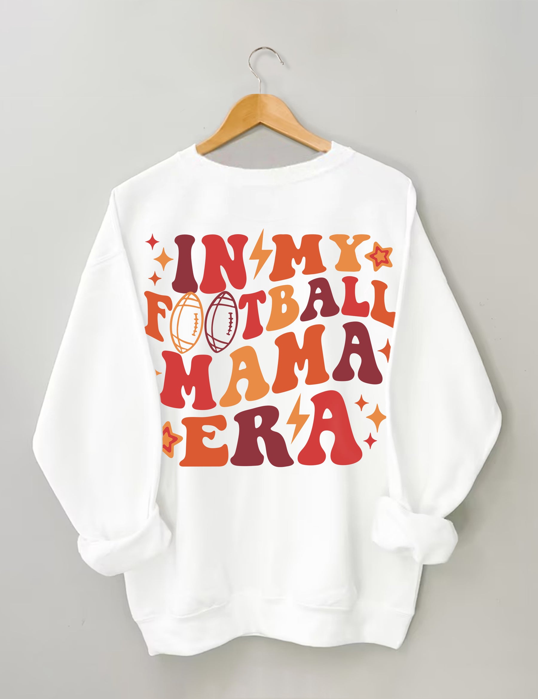 Dans mon sweat-shirt Football Mama Era