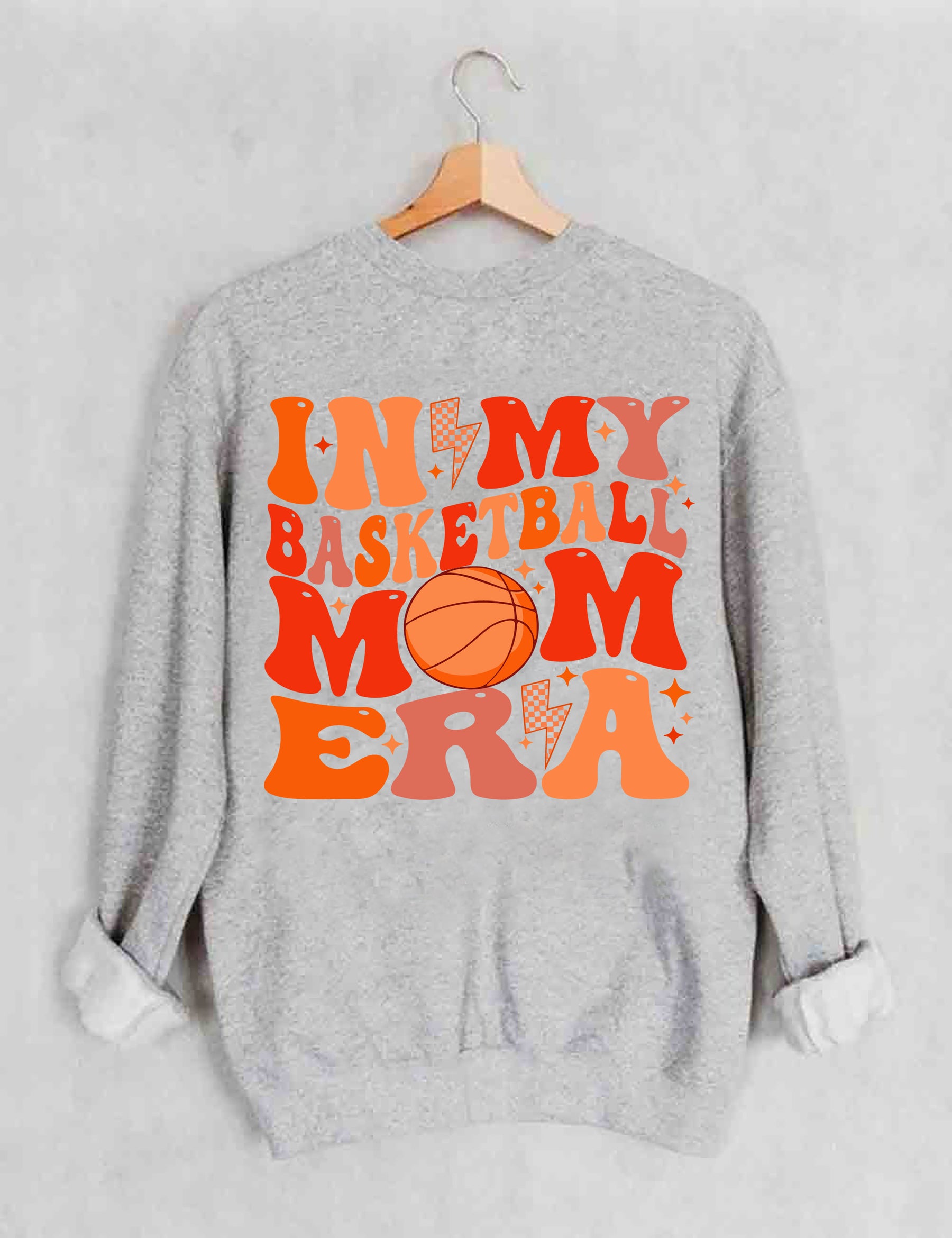 Sweat-shirt Dans mon ère de maman de basket-ball