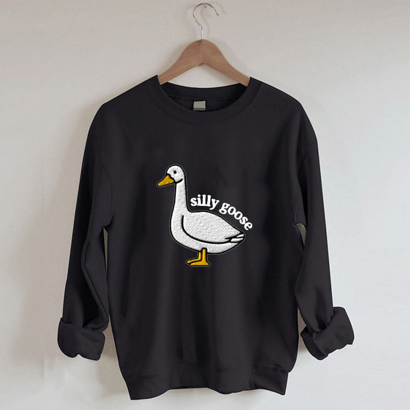 Sweatshirt mit Silly Goose-Print