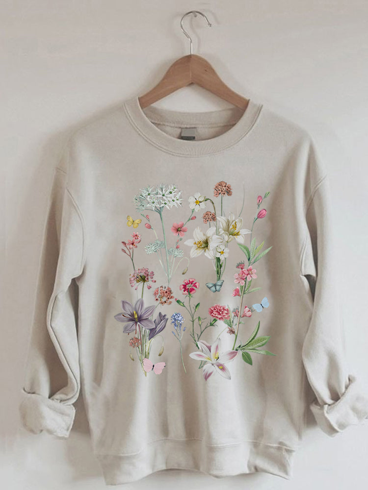 Vintage Botanisches Sweatshirt