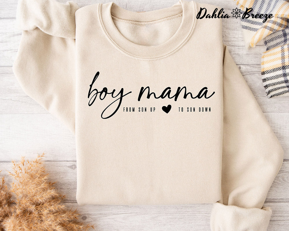 Sweat-shirt Boy Mama From Son Up to Son Down
