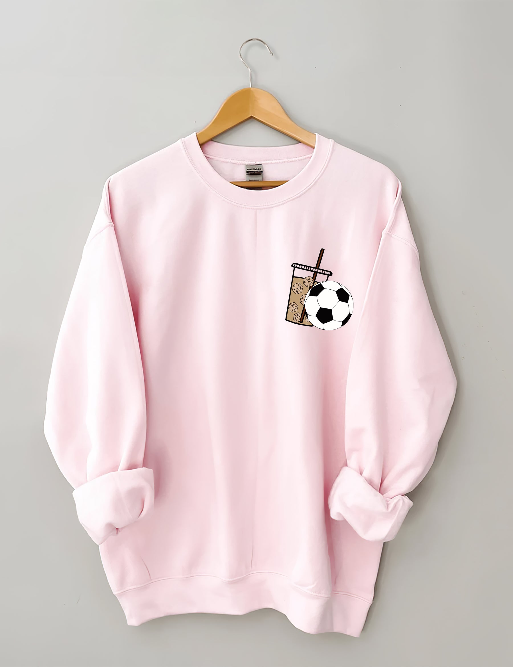 Sweat-shirt de football au café glacé du week-end