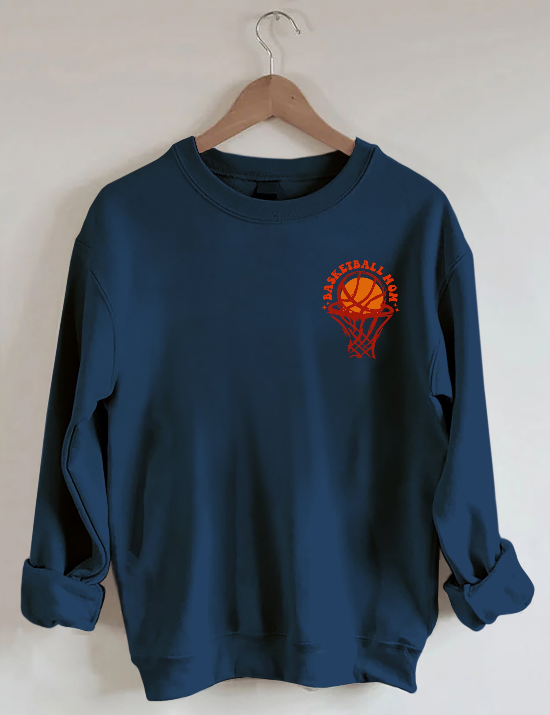 Sweat-shirt Dans mon ère de maman de basket-ball