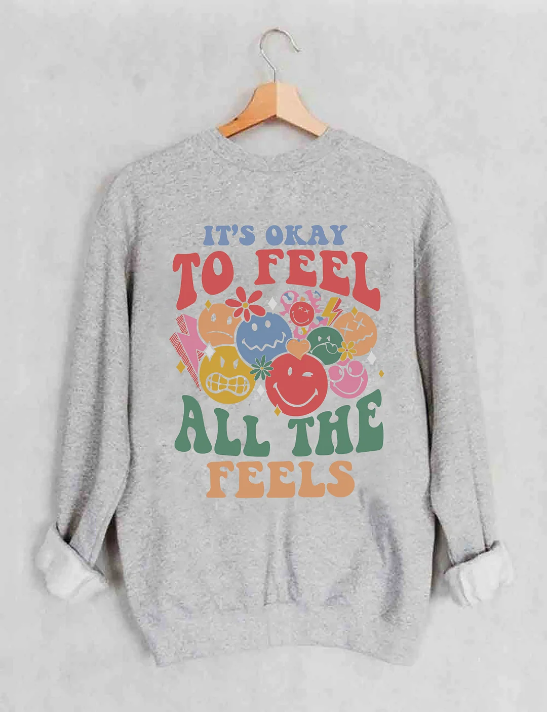 Sweat-shirt C'est bon de ressentir toutes les sensations
