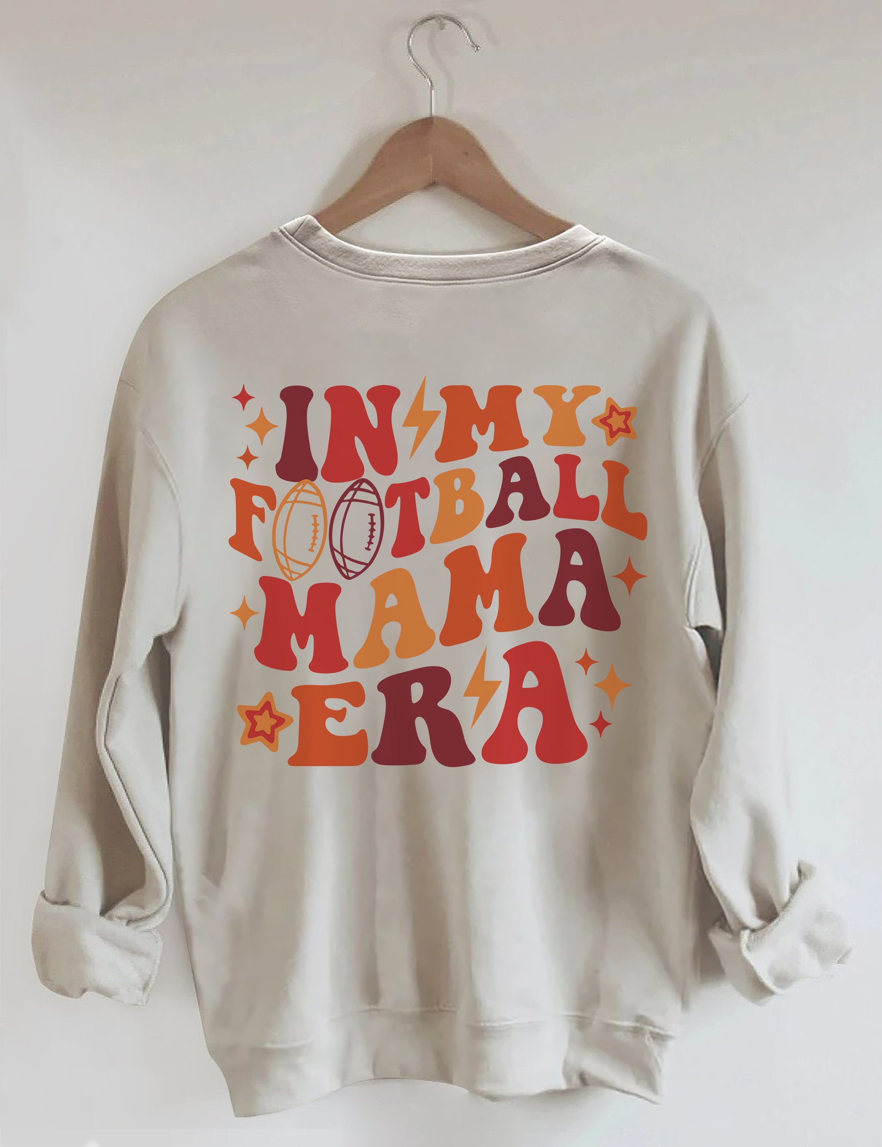 Dans mon sweat-shirt Football Mama Era