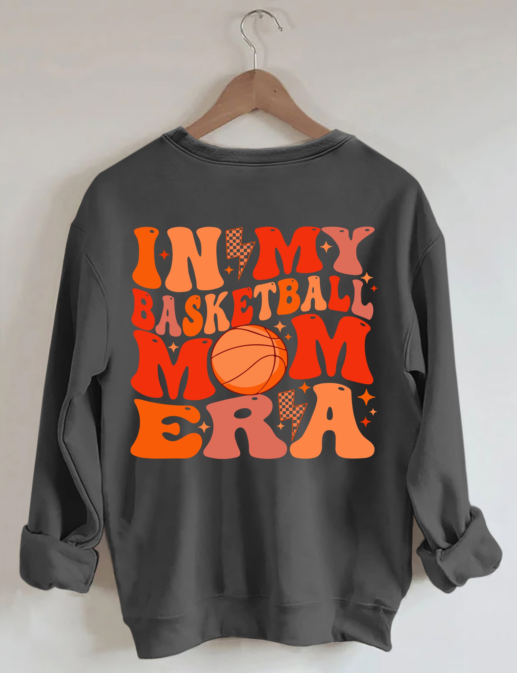 Sweat-shirt Dans mon ère de maman de basket-ball