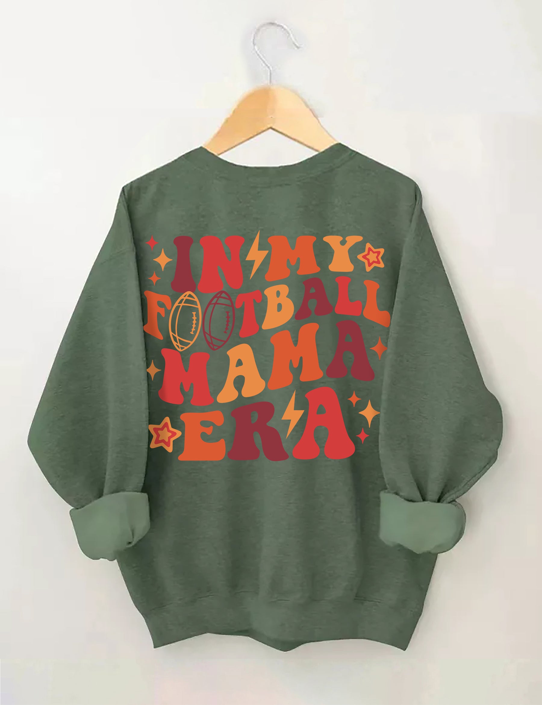 Dans mon sweat-shirt Football Mama Era