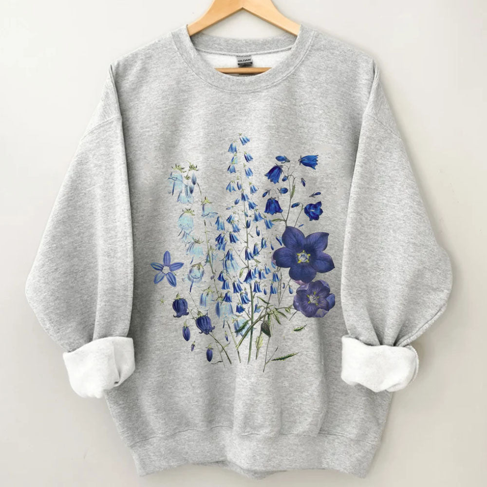 Sweatshirt mit Wildblumen-Print
