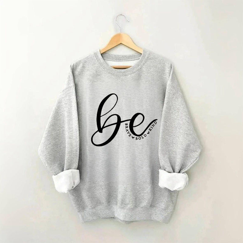 Sweat-shirt imprimé lettre de gentillesse